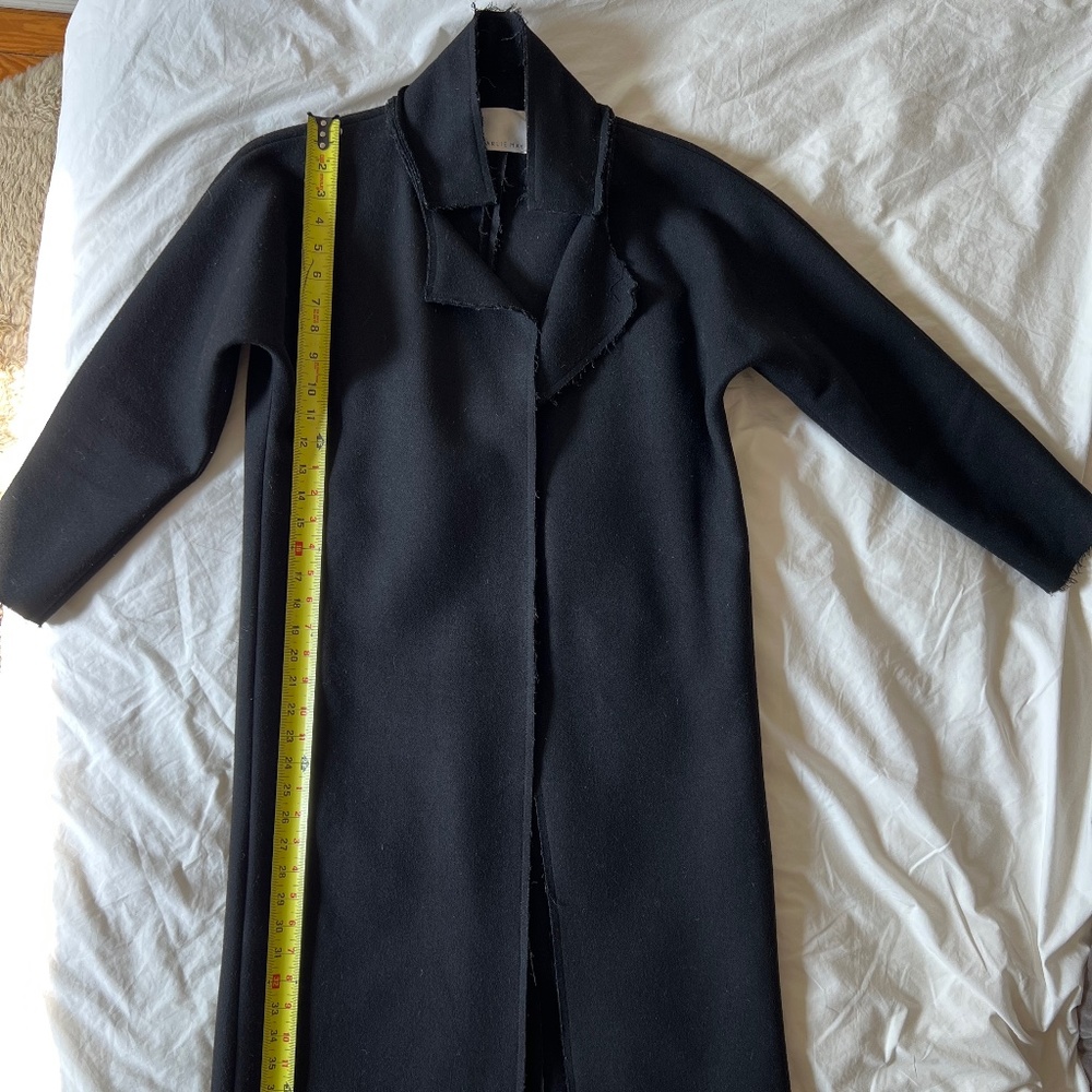 Charlie May wool raw edge coat S